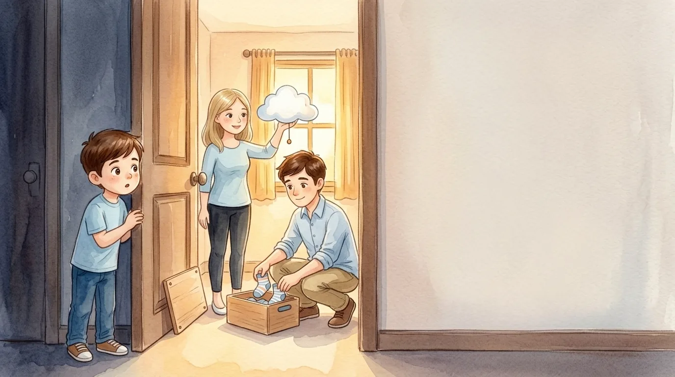 Max wohnte mit Mama Nadia und Papa Marko in einem alten Haus…