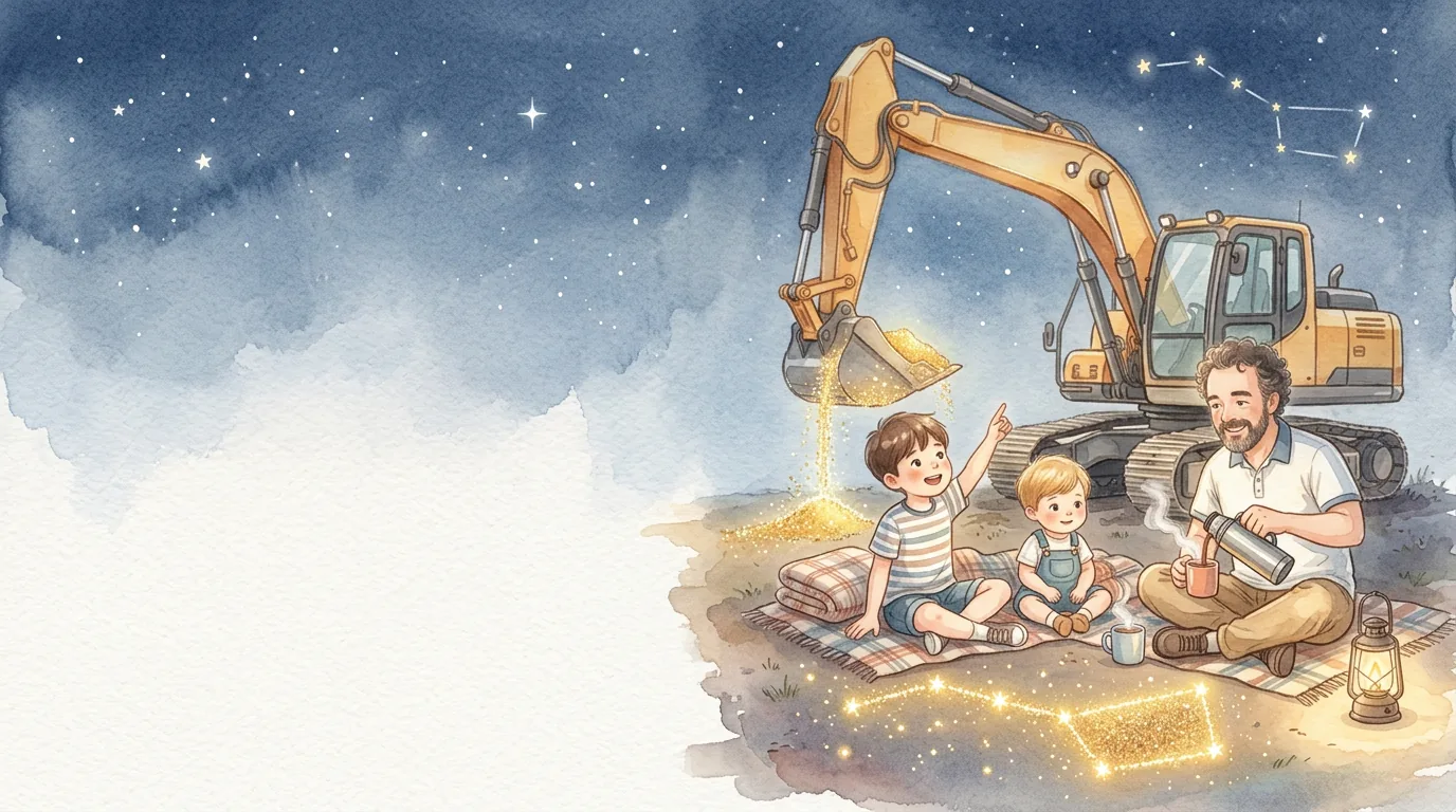 Georg goss warmen Kakao in die Becher. Emil und Gustav kuschelten sich…