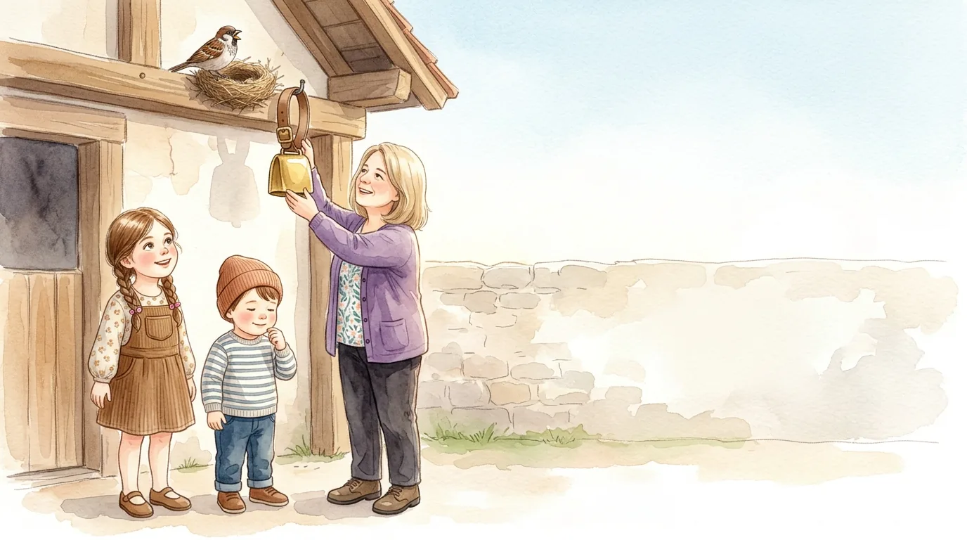 Emma lächelte zum Nest hinauf. „Die Glocke darf morgens rufen“, sagte sie.…