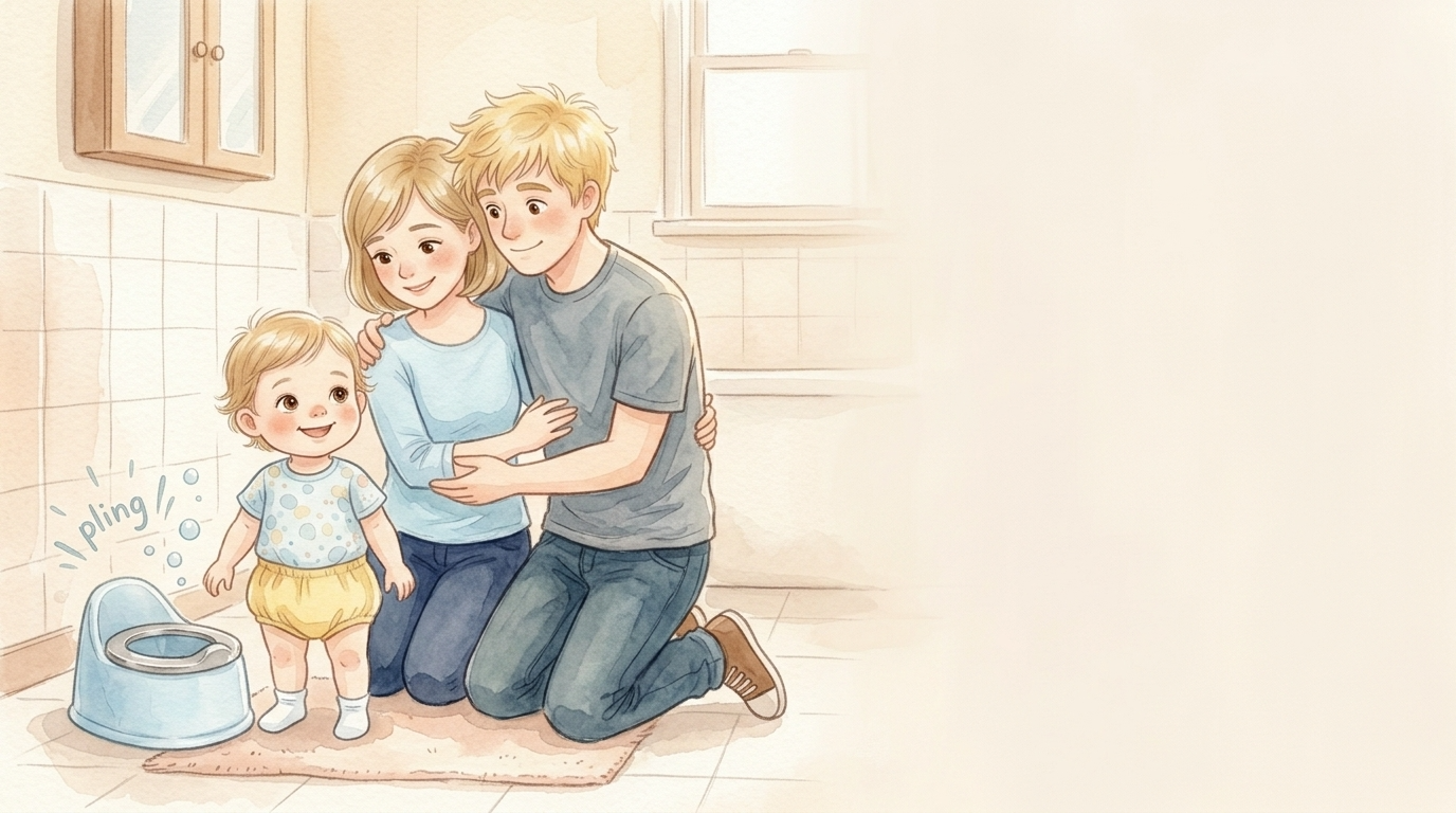 Lily lächelt klein. Das Bad klingt weich. Emilie und David kuscheln nah.…