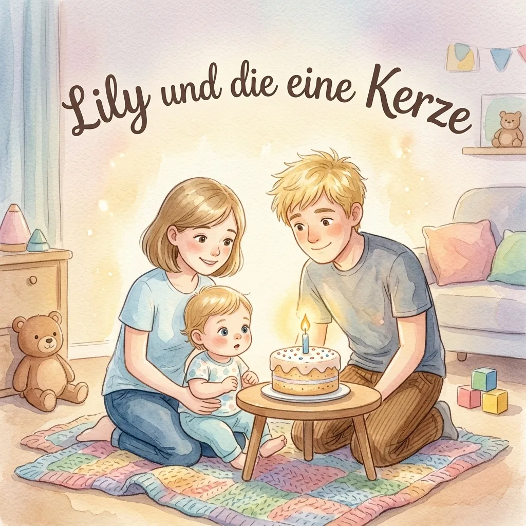 Lily und die eine Kerze — personalisiertes Kinderbuch 1. Lebensjahr