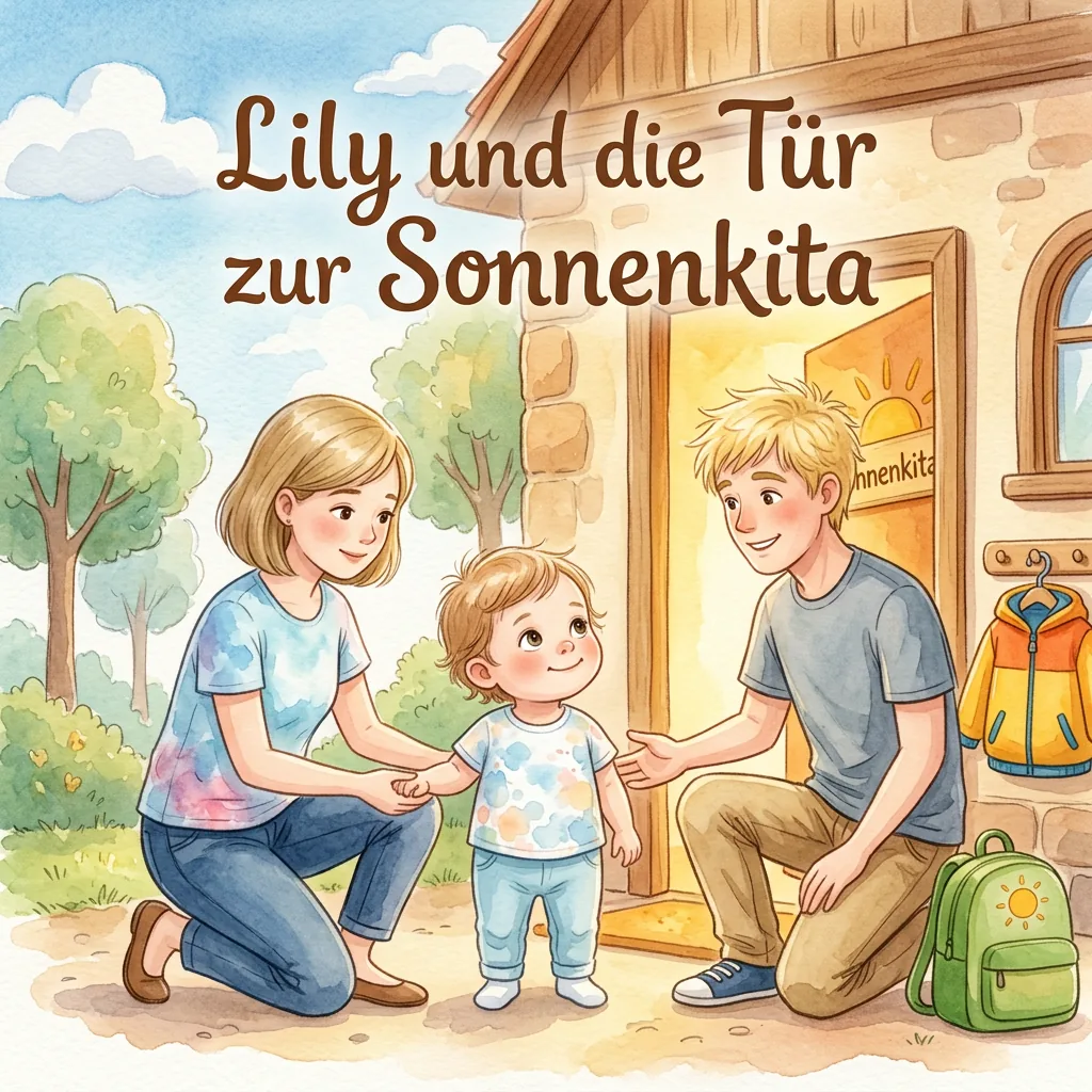 Lily und die Tür zur Sonnenkita — personalisiertes Kinderbuch Kindergartenstart
