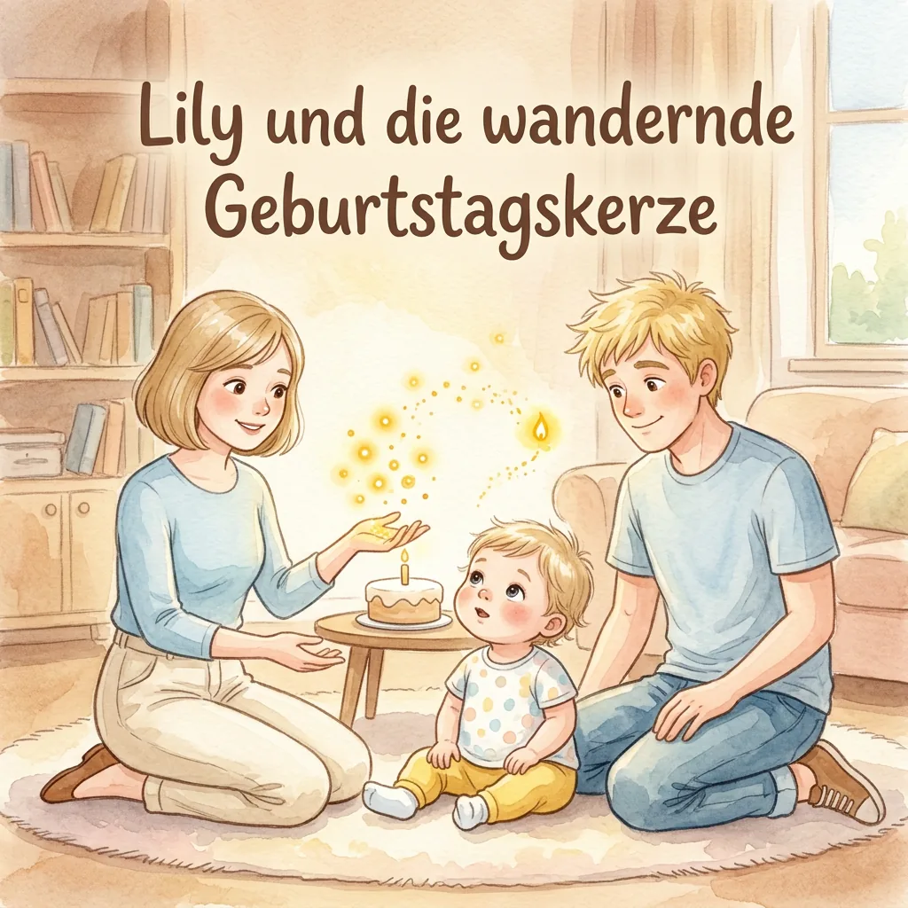 Lily und die wandernde Geburtstagskerze — personalisiertes Kinderbuch 1. Lebensjahr