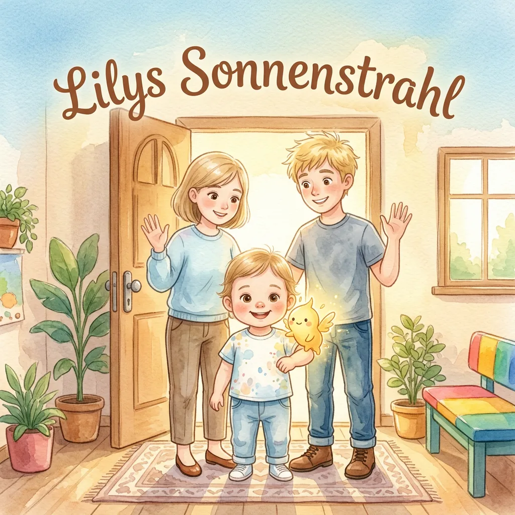 Lilys Sonnenstrahl — personalisiertes Kinderbuch Kindergartenstart
