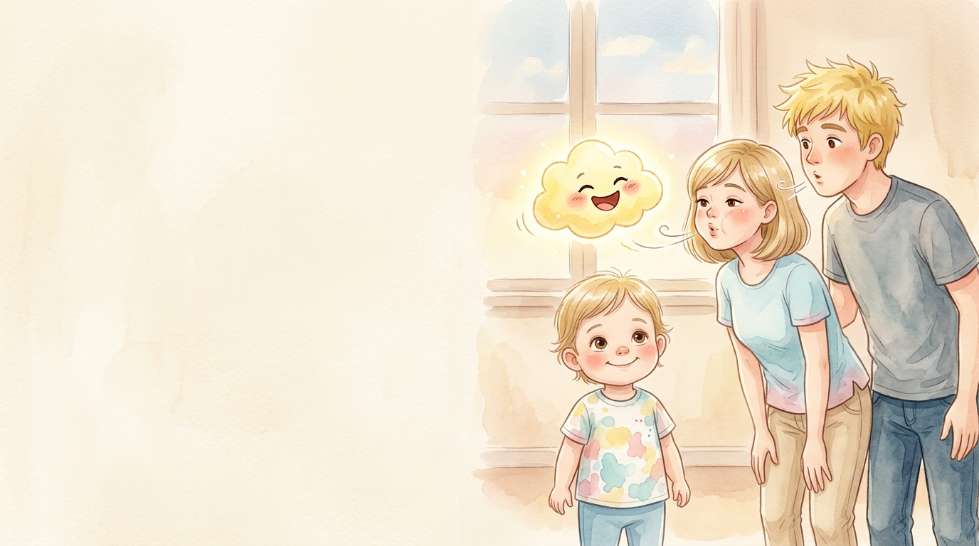 Dann wird die Wolke gelb. Sie kichert leise. Lily lächelt. Emilie und…