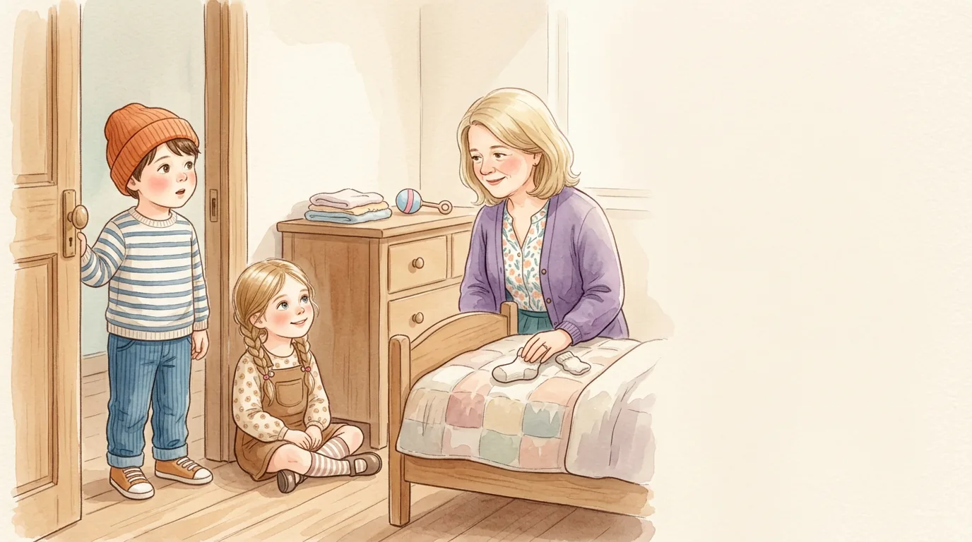 Luca blieb in der Kinderzimmertür stehen und staunte. Auf dem Bett lagen…