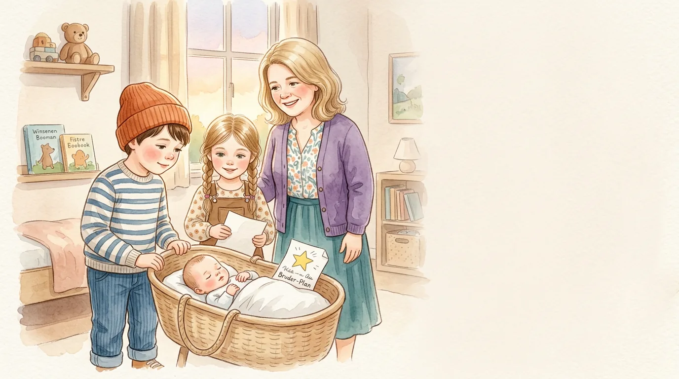 Am Abend saß Luca mit Emma und Marie im Kinderzimmer. Sein Bruder-Plan…
