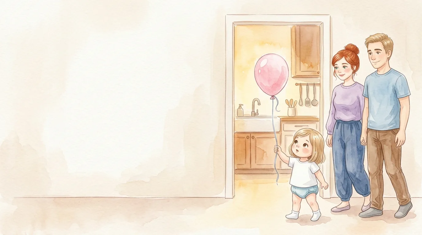 Ein Ballon wippt zur Küche. Die Luft riecht süß. Warm, warm. Luise…