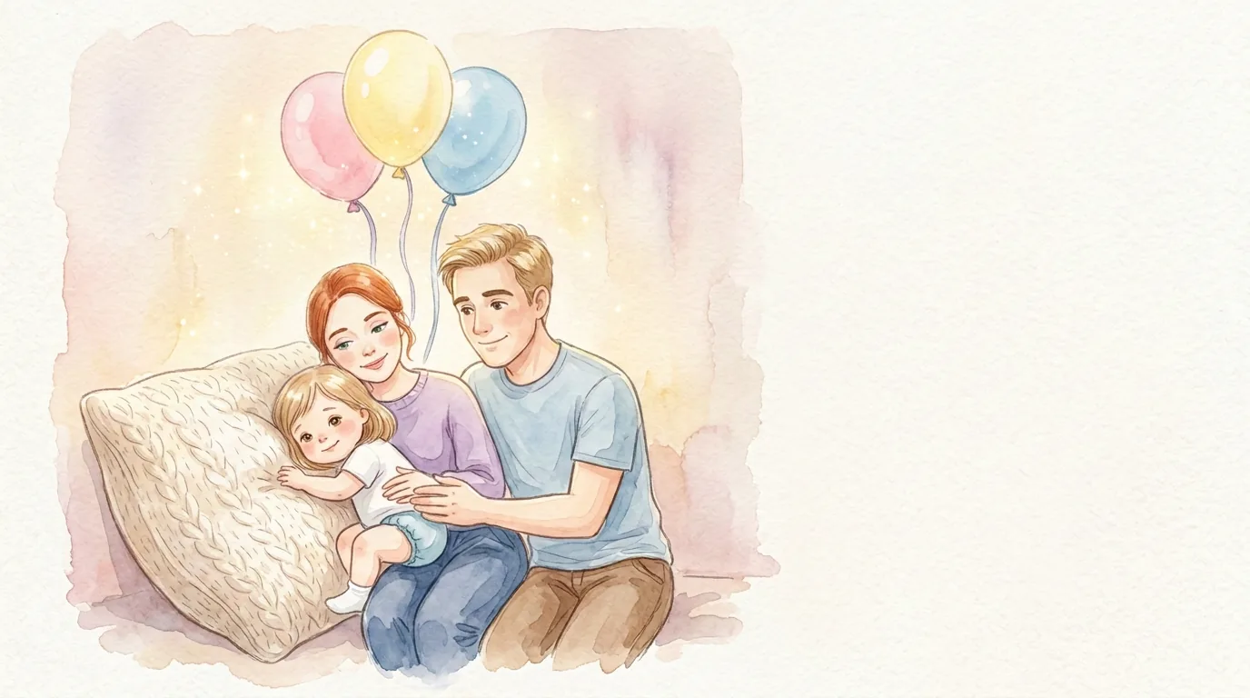 Luise sinkt ins Kissen. Ganz weich. Ganz warm. Die Ballons schweben still…