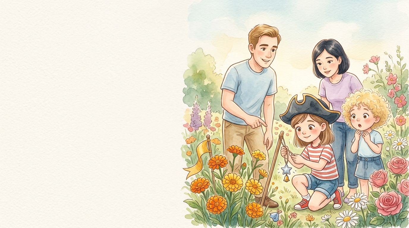 Keuchend kamen die vier an der Blumenbeetbucht an. Bunte Blüten nickten im…